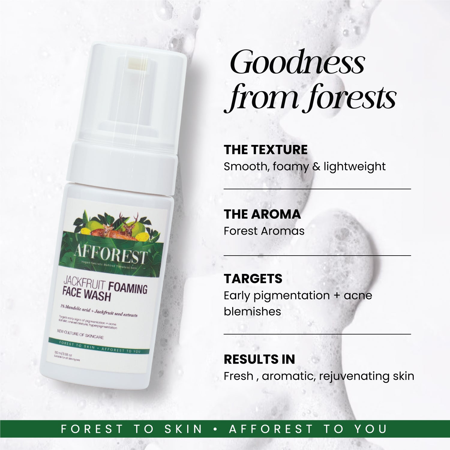 Afforest Rochester Jackfruit Foaming Face Wash – AFFOREST