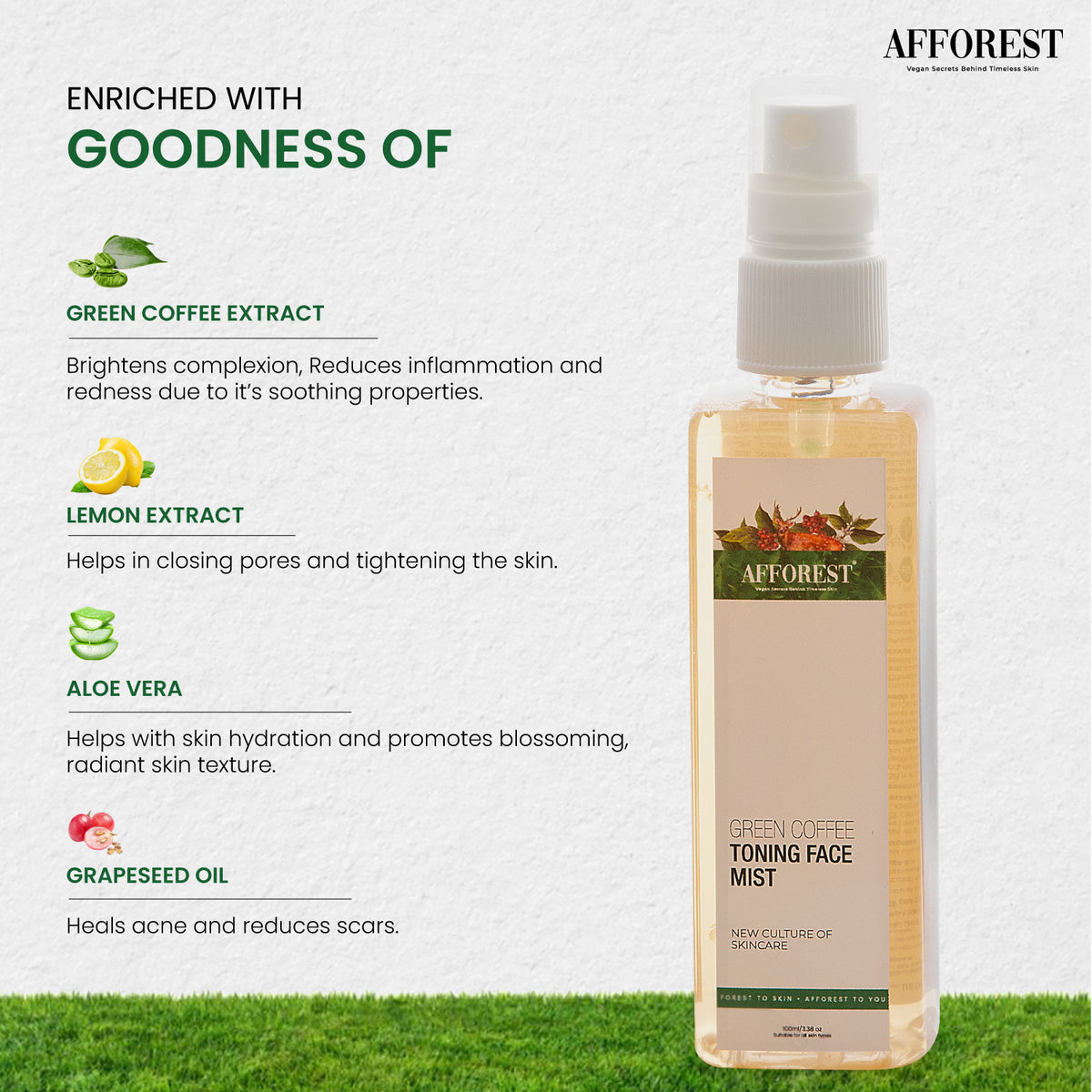 Green Coffee Toning Face Mist – AFFOREST